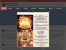 Tablet Screenshot of narayanidham.org